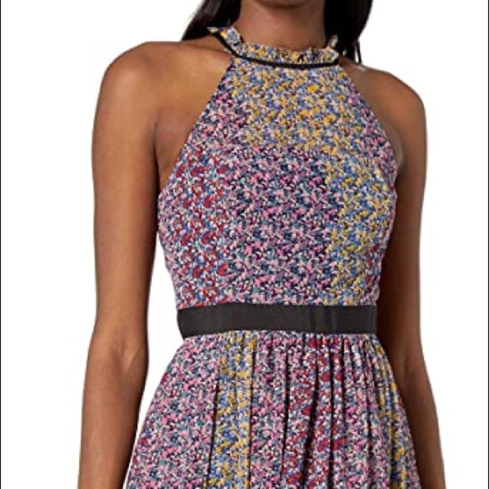 BCBGeneration Mock Neck Floral Maxi Dress. Size 8.